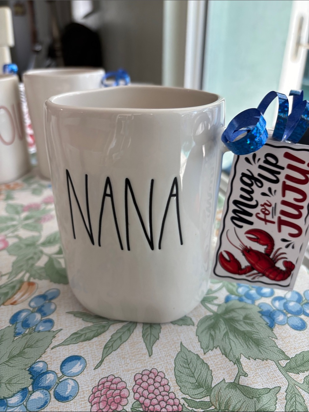 Rae Dunn White 'NANA' Ceramic Mug with Black Script